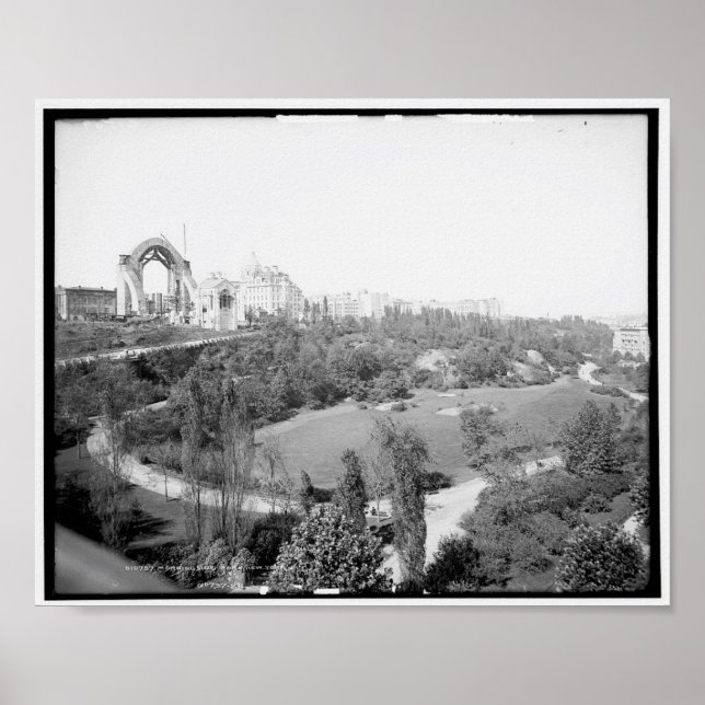 Morningside Park, New York c1904, Vintage Poster (Front)