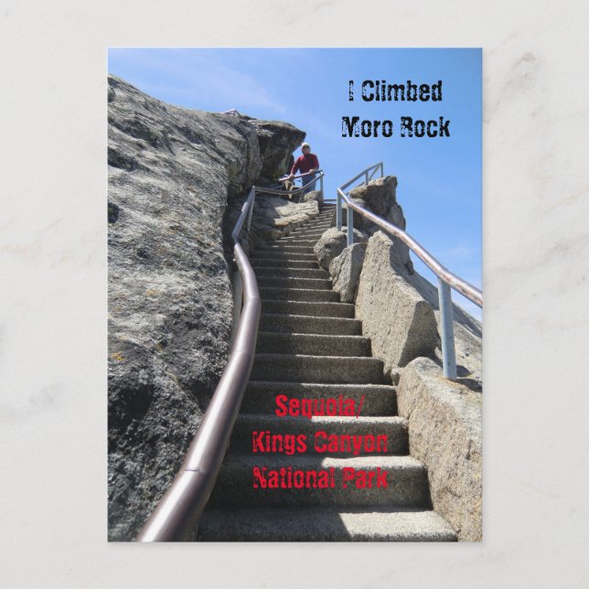 Moro Rock Sequoia National Park Postcard (Front)