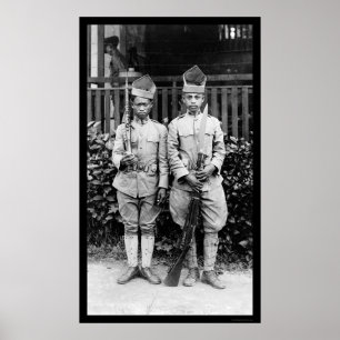 Moro Soldiers Philippines 1909 Poster