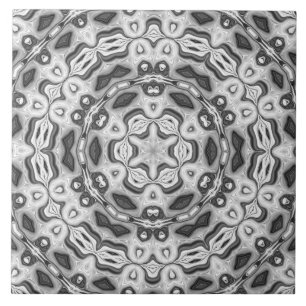 Moroccan african ethnic dark pattern kaleidoscope tile