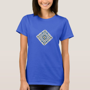 Moroccan Amazigh Embroidery Pattern Traditional T-Shirt