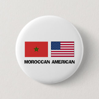 Moroccan American 6 Cm Round Badge