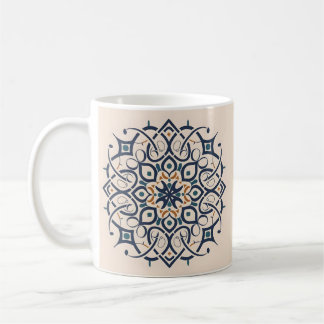 Moroccan Andalusian decorations, Mandala-Pattern Coffee Mug