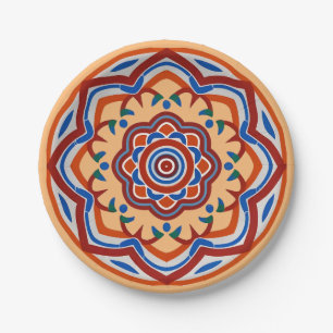 Moroccan Andalusian mosaic Paper Plate