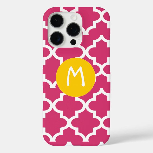 Moroccan Any Colour Personalised Monogram iPhone Case-Mate iPhone Case (Back)