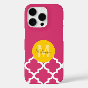Moroccan Any Colour Personalised Monogram iPhone iPhone 16 Pro Case