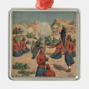 Moroccan artillerymen metal tree decoration