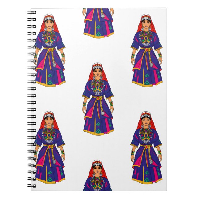 Moroccan Berber traditional dress Notebook (Front)