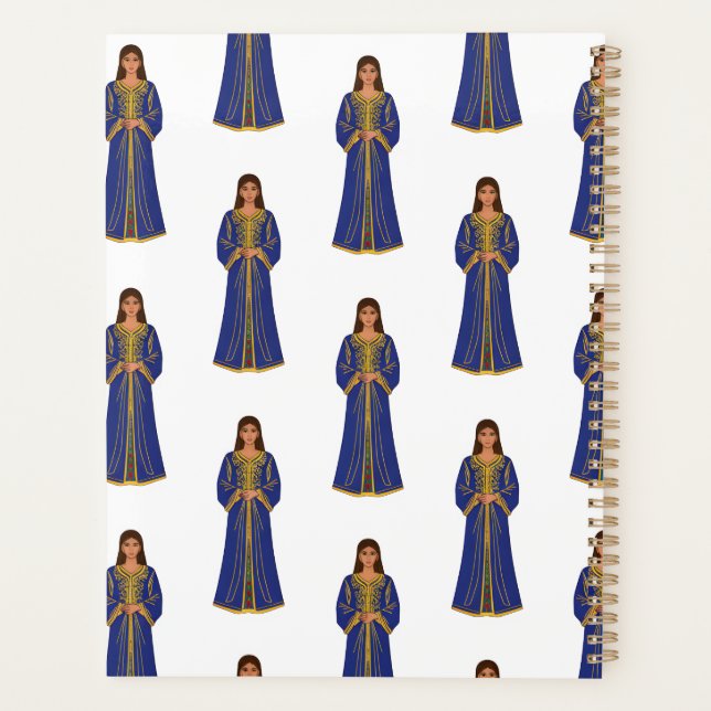 Moroccan Berber traditional dress Planner (Back)