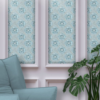 Moroccan Blue Marble & Pearl Wallpaper