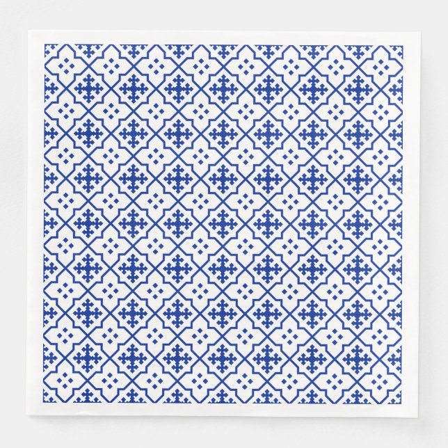 Moroccan Blue Napkin (Front)