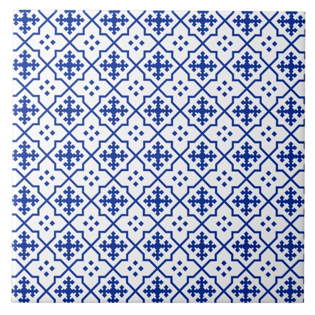 Moroccan Blue Tile (Front)