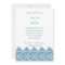 Moroccan Blue Wedding Invitation