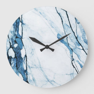 Moroccan Blues Large Clock