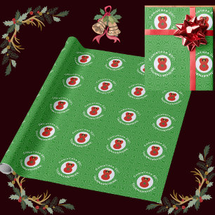 Moroccan Christmas Angel Flag Personalised Wrapping Paper