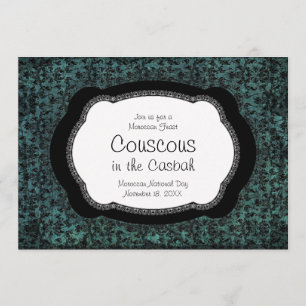 Moroccan Couscous Belly Dancing Bedouin Tent Party Invitation