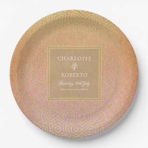Moroccan Desert Chic Wedding Paper Plate