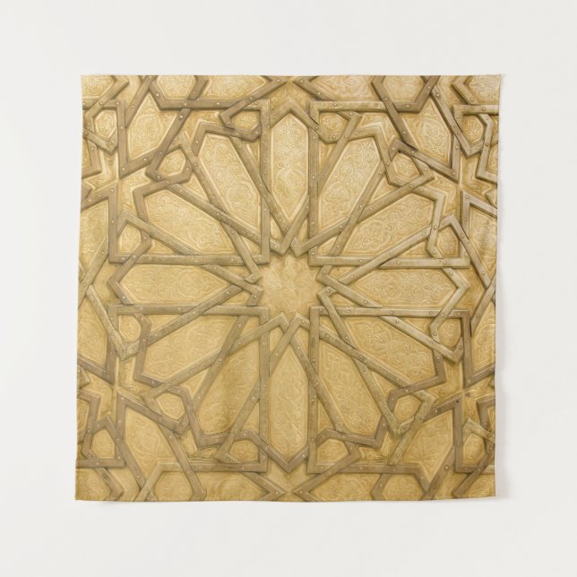 Moroccan Door Detail: Traditional Vintage. Tapestry (Front)