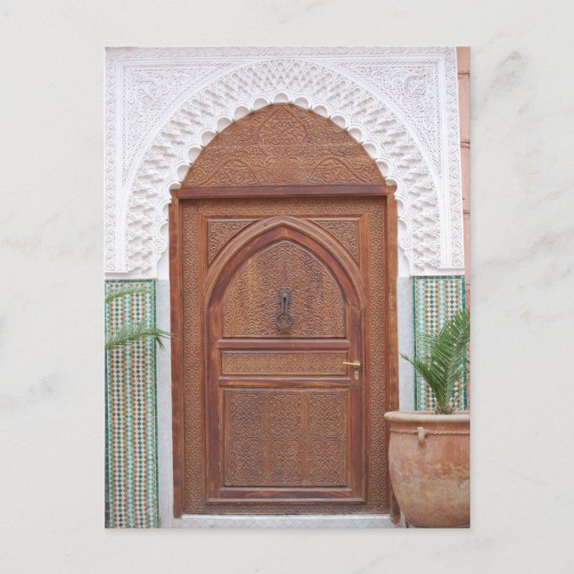 Moroccan door postcard (Front)