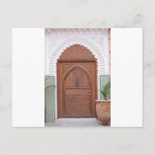 Moroccan door postcard (Front)