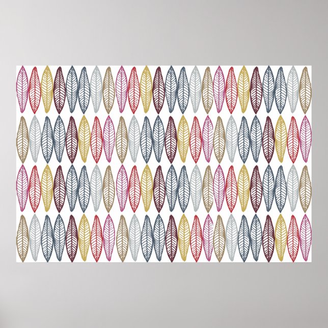 Moroccan Feathers Poster (Front)