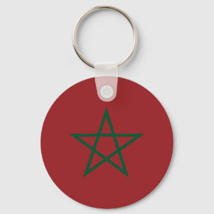 Moroccan Flag from 1915 to Now - Moroccan Flag Key Ring