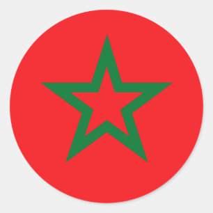 Moroccan Flag T-shirts and Gifts Classic Round Sticker