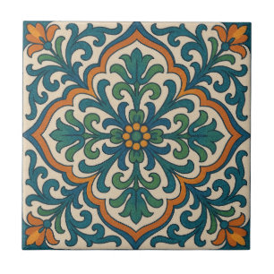 Moroccan Floral Medallion Tile