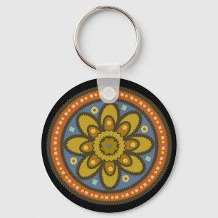 Moroccan Flower Keychain