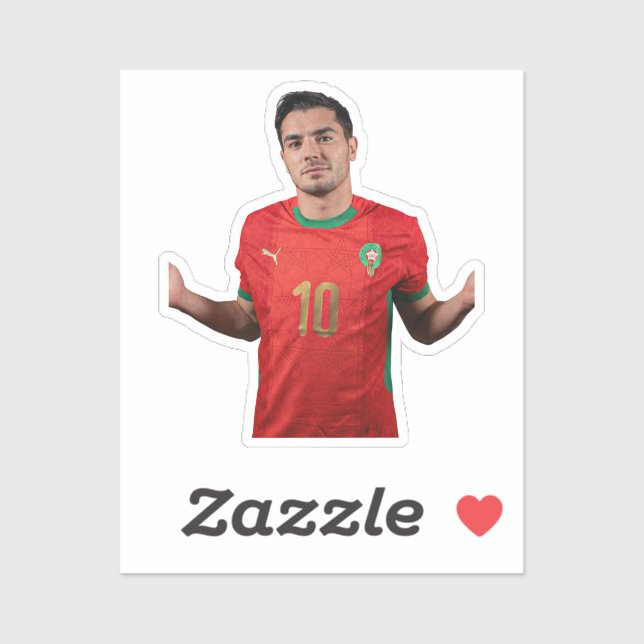 Moroccan Football Player Stickers (Sheet)