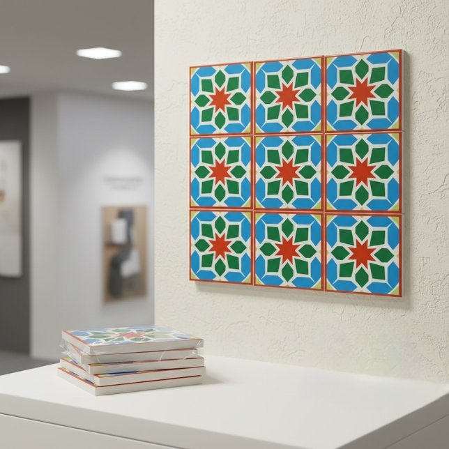 Moroccan Geometric Ceramic Tile Decor (Creator Uploaded)