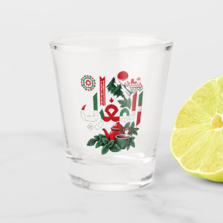 Moroccan Heritage Keychain | Morocco Art Key Ring Shot Glass