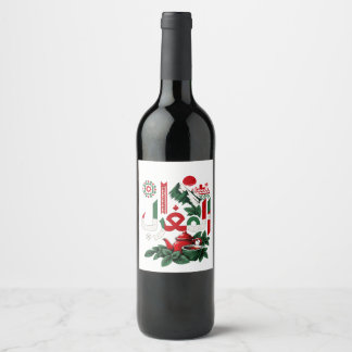 Moroccan Heritage Keychain | Morocco Art Key Ring Wine Label