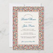 Moroccan Lattice Geometric Mandala Bridal Shower