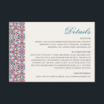 Moroccan Lattice Geometric Mandala Wedding Enclosure Card<br><div class="desc">Beautiful Invitation to celebrate Special occasions and festivals comes with digital and E-invitation as per your request. We would love to replicate our designs to make multiple products like rsvp cards, labels envelopes, and more. Customisation is available for ready to print on request at info@shamaurcreatif@gmail.com. Look Forward to hearing from...</div>
