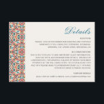 Moroccan Lattice Geometric Mandala Wedding Enclosure Card<br><div class="desc">Beautiful Invitation to celebrate Special occasions and festivals comes with digital and E-invitation as per your request. We would love to replicate our designs to make multiple products like rsvp cards, labels envelopes, and more. Customisation is available for ready to print on request at info@shamaurcreatif@gmail.com. Look Forward to hearing from...</div>