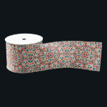 Moroccan Lattice Geometric Mandala Wedding Grosgrain Ribbon<br><div class="desc">Beautiful Invitation to celebrate Special occasions and festivals comes with digital and E-invitation as per your request. We would love to replicate our designs to make multiple products like rsvp cards, labels envelopes, and more. Customisation is available for ready to print on request at info@shamaurcreatif@gmail.com Look Forward to hearing from...</div>