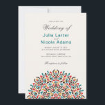 Moroccan Lattice Geometric Mandala Wedding Invitation<br><div class="desc">Beautiful Invitation to celebrate Special occasions and festivals comes with digital and E-invitation as per your request. We would love to replicate our designs to make multiple products like rsvp cards, labels envelopes, and more. Customisation is available for ready to print on request at info@shamaurcreatif@gmail.com Look Forward to hearing from...</div>