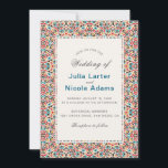 Moroccan Lattice Geometric Mandala Wedding Invitation<br><div class="desc">Beautiful Invitation to celebrate Special occasions and festivals comes with digital and E-invitation as per your request. We would love to replicate our designs to make multiple products like rsvp cards, labels envelopes, and more. Customisation is available for ready to print on request at info@shamaurcreatif@gmail.com Look Forward to hearing from...</div>