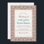 Moroccan Lattice Geometric Mandala Wedding Invitation<br><div class="desc">Beautiful Invitation to celebrate Special occasions and festivals comes with digital and E-invitation as per your request. We would love to replicate our designs to make multiple products like rsvp cards, labels envelopes, and more. Customisation is available for ready to print on request at info@shamaurcreatif@gmail.com Look Forward to hearing from...</div>
