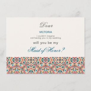 Moroccan Lattice Geometric Mandala Wedding Menu