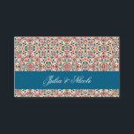 Moroccan Lattice Geometric Mandala Wedding Place Card<br><div class="desc">Beautiful Invitation to celebrate Special occasions and festivals comes with digital and E-invitation as per your request. We would love to replicate our designs to make multiple products like rsvp cards, labels envelopes, and more. Customisation is available for ready to print on request at info@shamaurcreatif@gmail.com. Look Forward to hearing from...</div>
