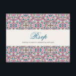 Moroccan Lattice Geometric Mandala Wedding Postcard<br><div class="desc">Beautiful Invitation to celebrate Special occasions and festivals comes with digital and E-invitation as per your request. We would love to replicate our designs to make multiple products like rsvp cards, labels envelopes, and more. Customisation is available for ready to print on request at info@shamaurcreatif@gmail.com. Look Forward to hearing from...</div>