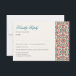 Moroccan Lattice Geometric Mandala Wedding RSVP Card<br><div class="desc">Beautiful Invitation to celebrate Special occasions and festivals comes with digital and E-invitation as per your request. We would love to replicate our designs to make multiple products like rsvp cards, labels envelopes, and more. Customisation is available for ready to print on request at info@shamaurcreatif@gmail.com. Look Forward to hearing from...</div>