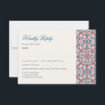Moroccan Lattice Geometric Mandala Wedding RSVP Card<br><div class="desc">Beautiful Invitation to celebrate Special occasions and festivals comes with digital and E-invitation as per your request. We would love to replicate our designs to make multiple products like rsvp cards, labels envelopes, and more. Customisation is available for ready to print on request at info@shamaurcreatif@gmail.com. Look Forward to hearing from...</div>