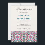 Moroccan Lattice Geometric Mandala Wedding Save The Date<br><div class="desc">Beautiful Invitation to celebrate Special occasions and festivals comes with digital and E-invitation as per your request. We would love to replicate our designs to make multiple products like rsvp cards, labels envelopes, and more. Customisation is available for ready to print on request at info@shamaurcreatif@gmail.com Look Forward to hearing from...</div>