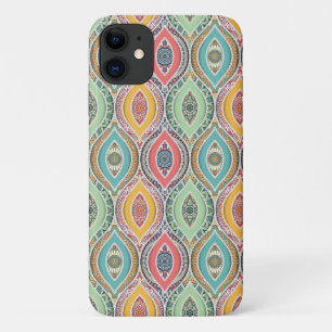 Moroccan mandala colourful ethnic pattern iPhone 11 case