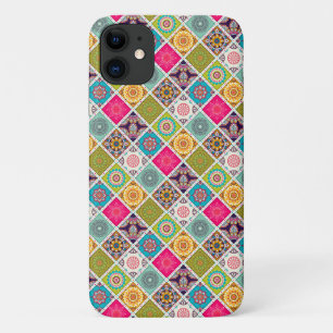 Moroccan mandala colourful ethnic pattern iPhone 11 case