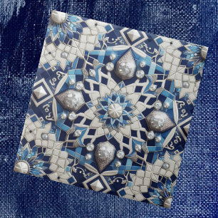 Moroccan Mediterranean Faux Diamond Tile Pattern