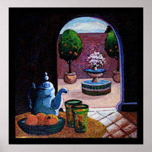 Moroccan mint tea poster